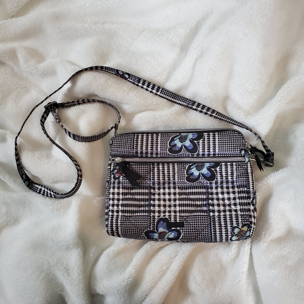 vera bradley purse Performance Twill Triple Compar